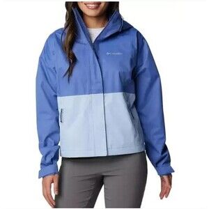 NWT Columbia Women's Hikebound Short Rain Jacket Purple Size XS Omni Tech